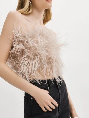 LAMARQUE -ZAINA Feather Bustier